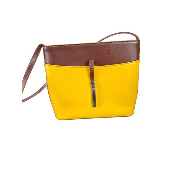Vera Pelle geniune leather crossbody purse - Picture 1 of 16